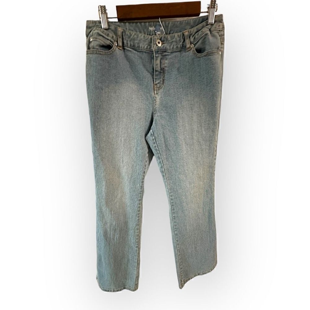 Style & Co. Denim jeans light wash straight women’s size 10p